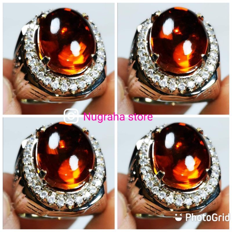 NATURAL AKIK TERLARIS FIRE OPAL KRISTAL JUMBO