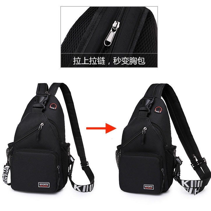 TAS SELEMPANG PRIA BISA RANSEL IMPORT CIENCE TA627B5 PREMIUM HITAM SLINGBAG BAHU SHOULDER CROSSBODY BAG COWOK KEREN DISTRO LAKI MURAH KEKINIAN REMAJA BRANDED BATAM