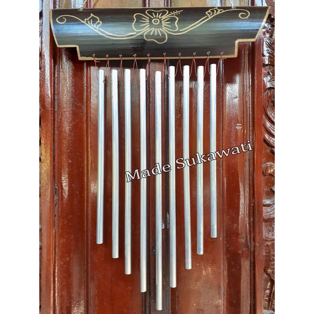 Krincingan wind chime Lonceng  aluminium kerajinan bel bambu