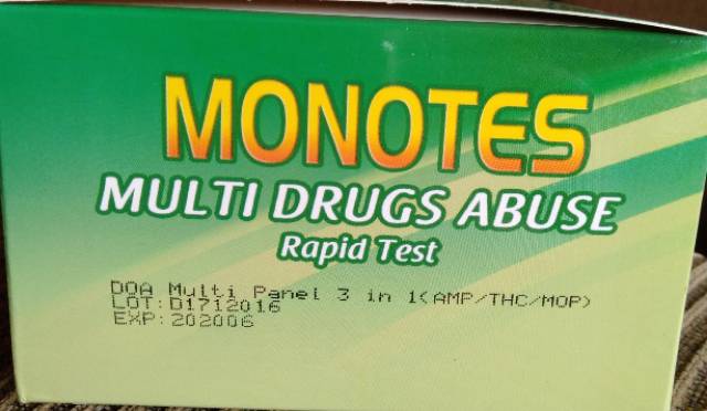 Rapid test monotes multi 3 drugs AMP /MOP / THC urine test