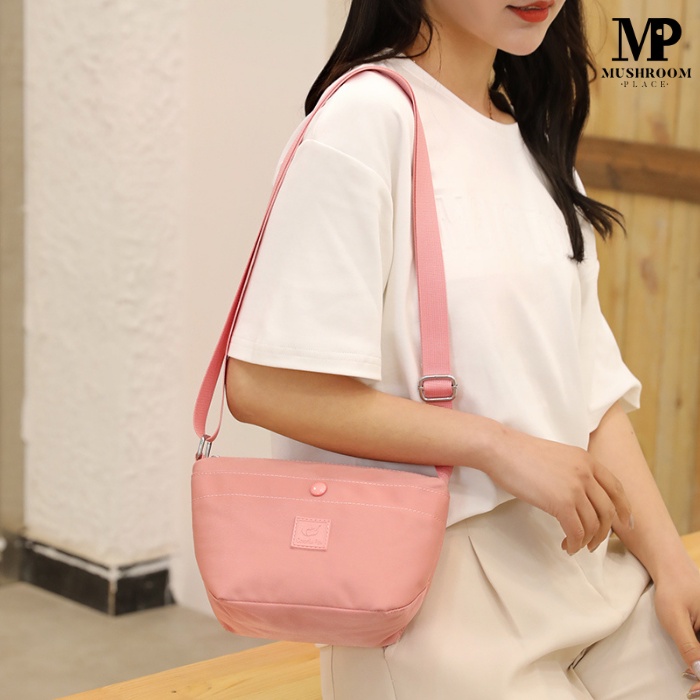 Tas Slempang Kecil Wanita Import | Sling Bag Lucu Polos Remaja Perempuan Korea | Slingbag Nilon Cewek Waterproof Colourful Colorful Fox CF436