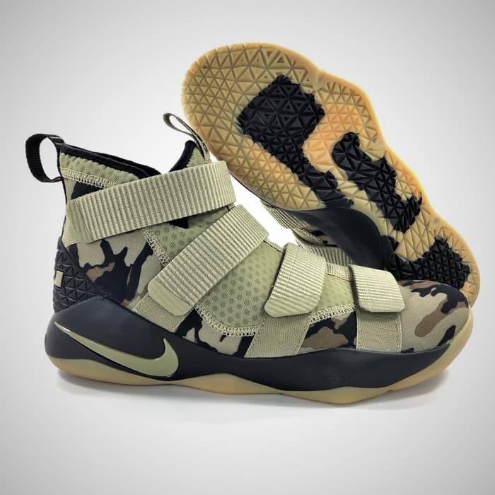 SELLER Nike Lebron James XI 11 Soldier Camo Green Perfect Kick PK Original sepatu import pria