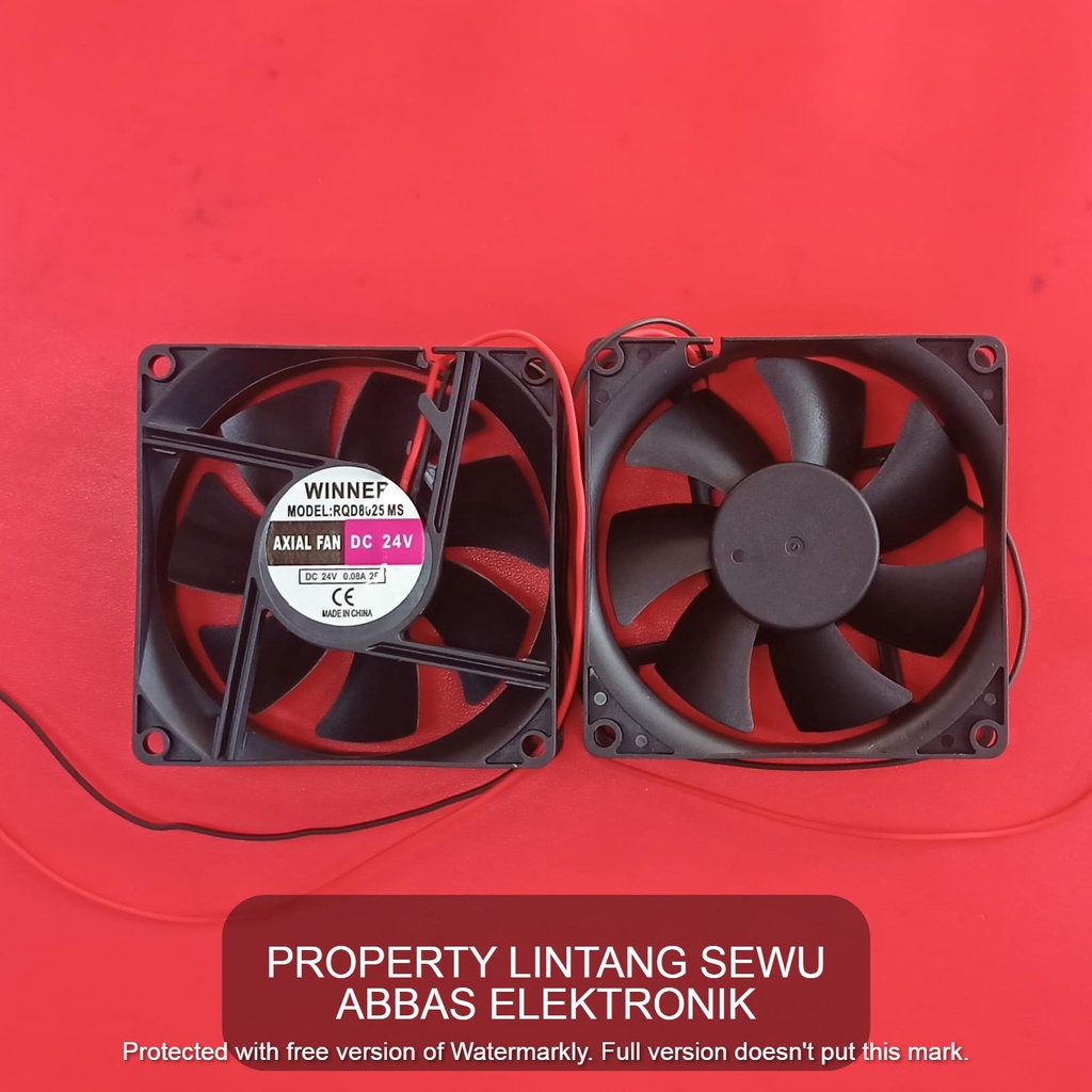 FAN KIPAS 8CM DC 24  VOLT MESIN LAS POWER AMPLIFIER DC 24 VOLT BRUSHLESS  8X8  MESIN LAS 24V 8 X 8