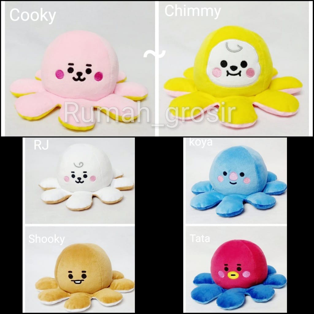 Boneka Octopus Gurita BTS Viral Ukuran Kecil (Octopus Doll)