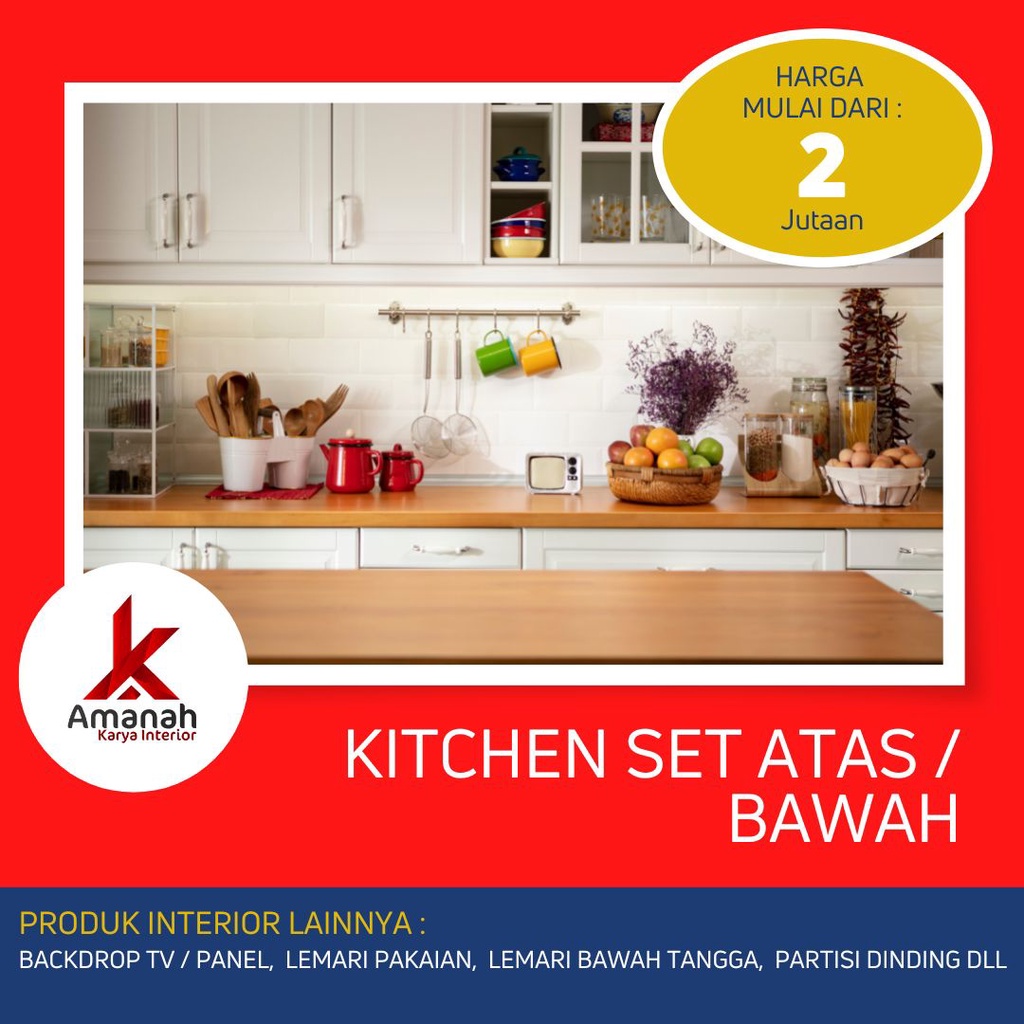 KITCHEN SET ATAS/BAWAH Minimalis Modern
