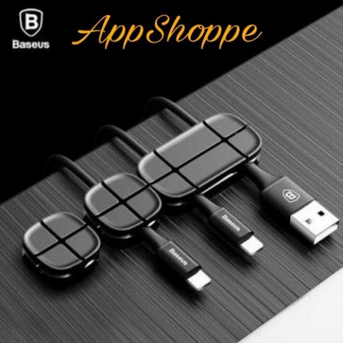 

Holder | Baseus Cross Peas Cable Clip Silicone Cord Organizer Holder
