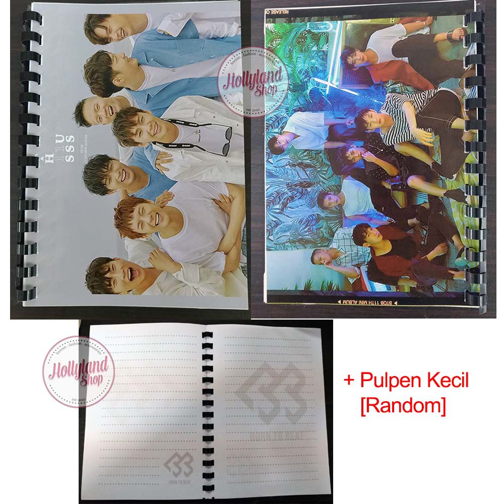 

Paket Buku Tulis A5 + Pulpen Kecil KPOP - BTOB APink DAY6 NU'EST Unofficial