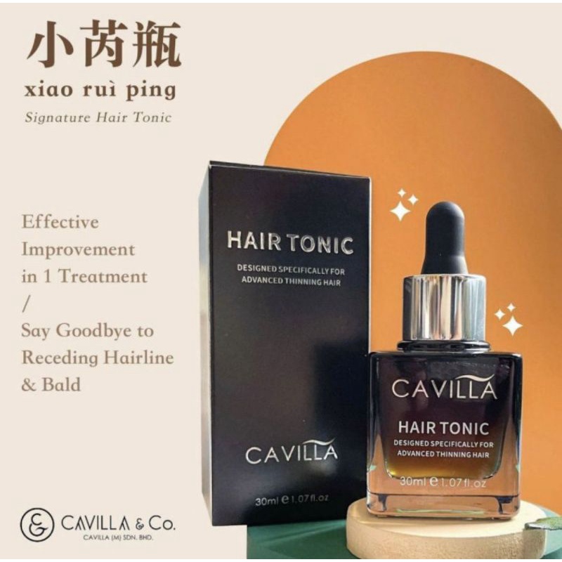 Heygan - CAVILLA HAIR TONIC / SERUM PENUMBUH RAMBUT RONTOK CEPAT ALAMI / CAVILLA EYELASH SERUM