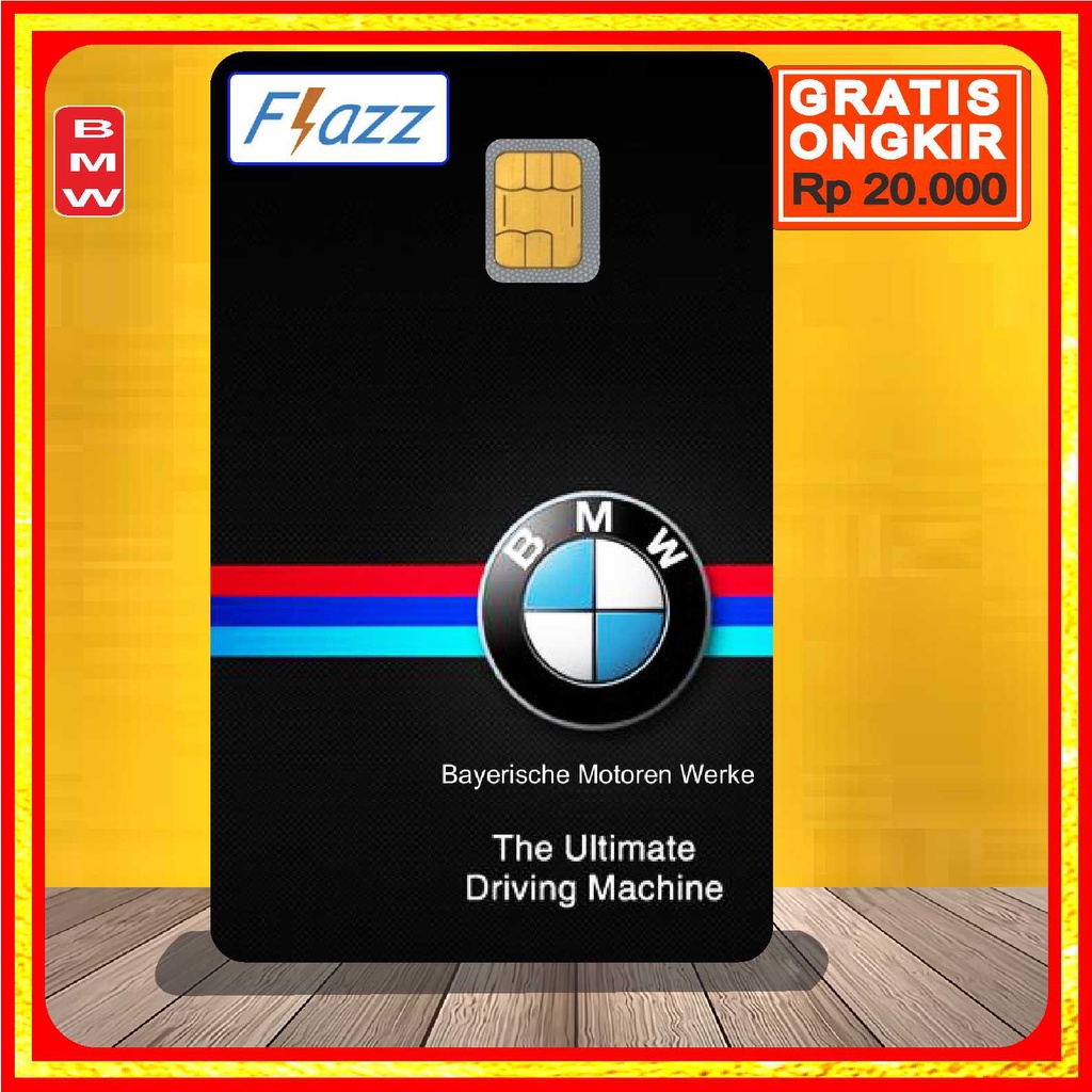 Garskin Stiker Kartu atm Card Bca Bri Mobil Bmw