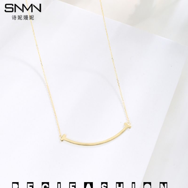 KALUNG WANITA KOREA SMILE POLOS KALUNG WANITA KEKINIAN ANTI KARAT TIDAK LUNTUR