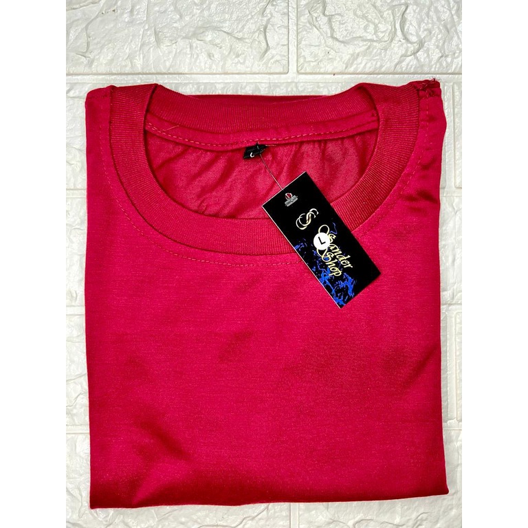 KAOS POLOS PRIA WANITA UNISEX O NECK LENGAN PENDEK / BAJU OBLONG POLOS / KAOS DISTRO / PE