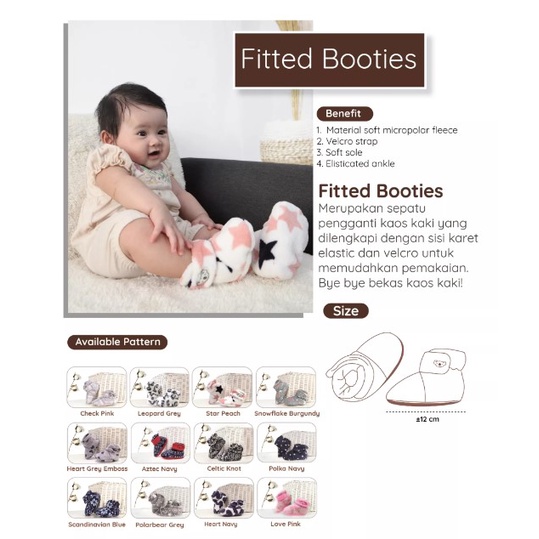 Cuddle Me - Fitted Baby Booties Sepatu Kaos Kaki Bayi