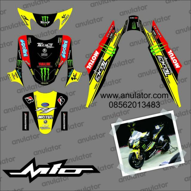 STRIPING STIKER YAMAHA MIO SPORTY TECH3