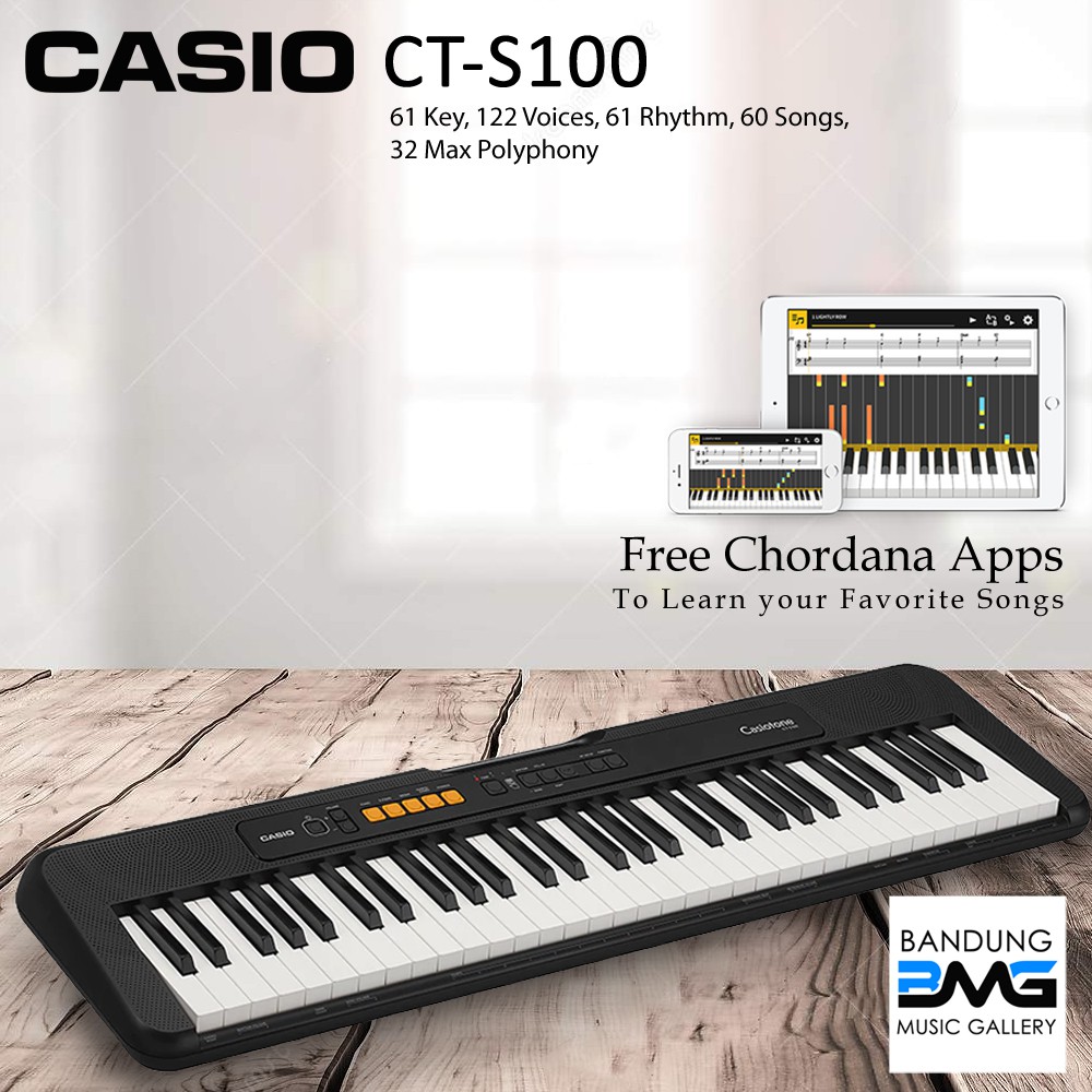Casio CT S100 Keyboard / CTS100 / CTS 100 Garansi Resmi