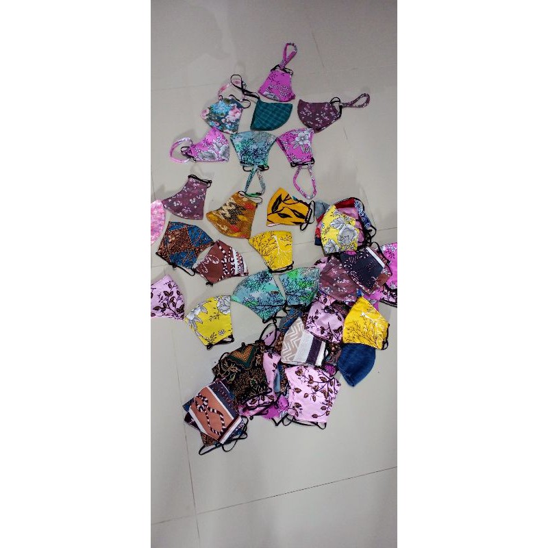 masker kain batik 1 kodi