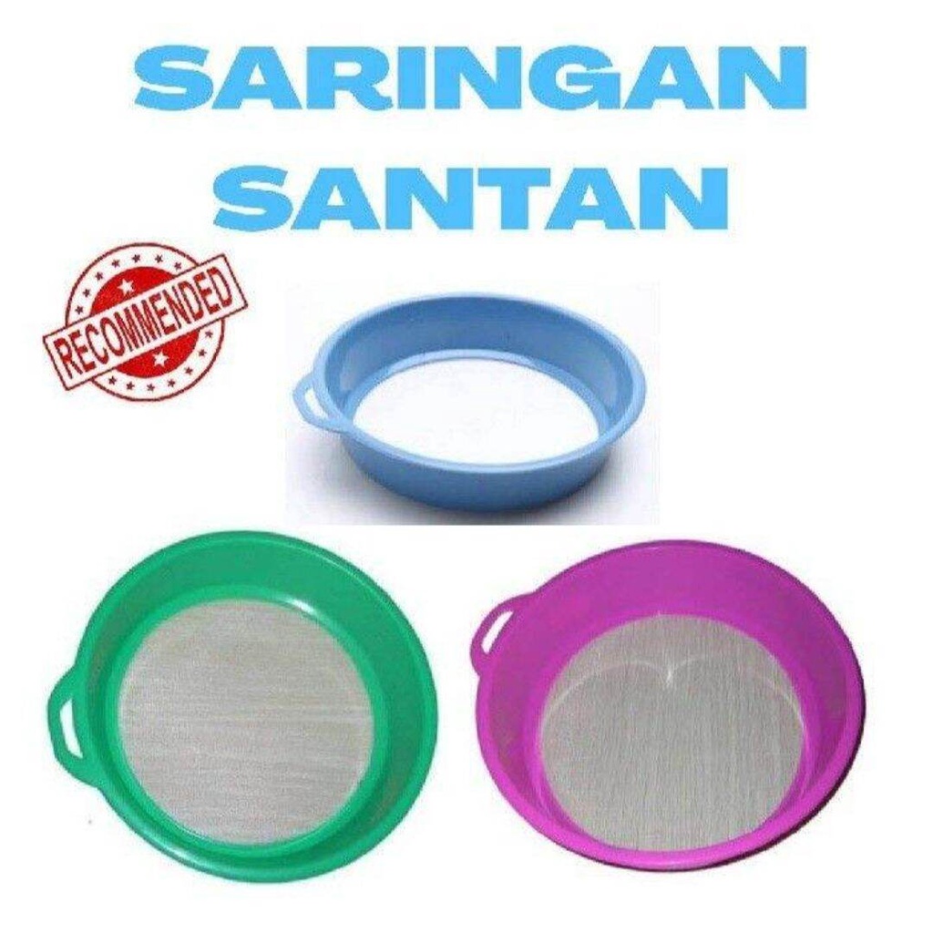 Saringan Santan Plastik UK 20cm - 22cm - 24cm / Tepung Terigu