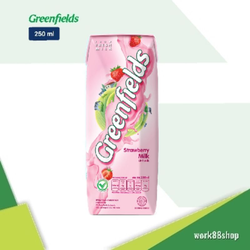 

Susu UHT Greenfields 250ml Milk Strwwberry