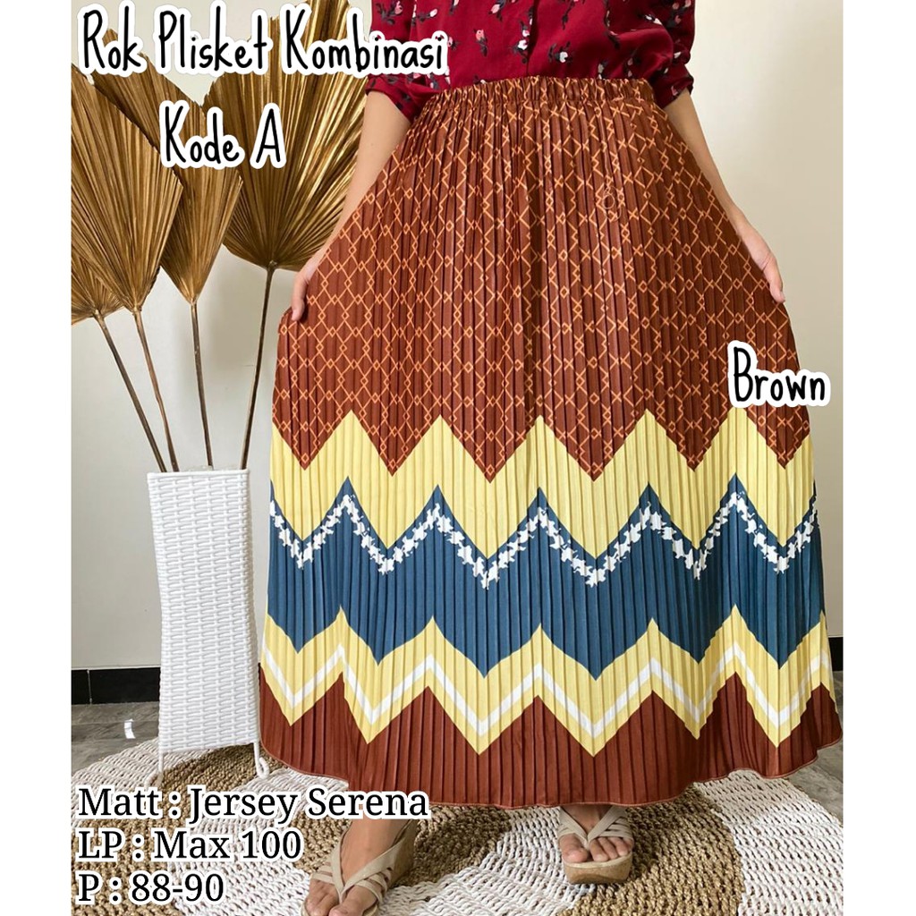 ROK KOMBINASI / LALA ROK PLISKET KOMBINASI