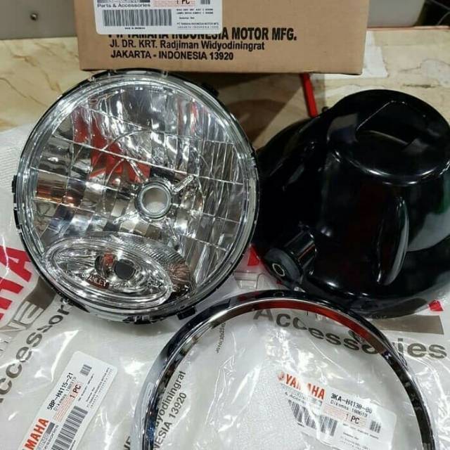 REFLEKTOR LAMPU ONLY DEPAN DPN RX KING THN 2007 BULAT ASLI ORI YAMAHA