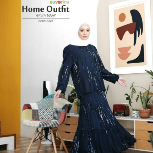 Home Outfit Euvorina By Evanabian Hijab