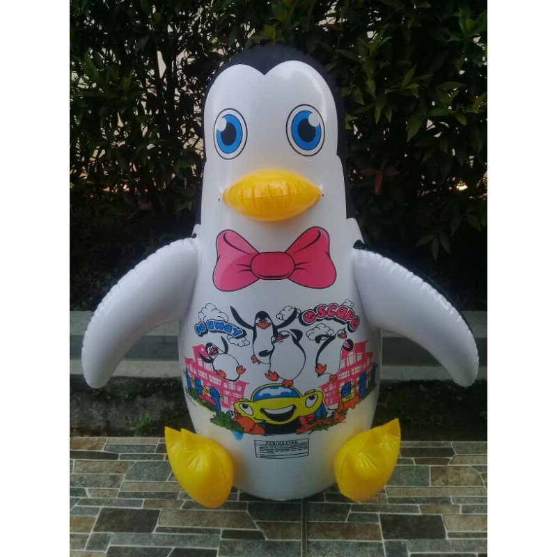 Boneka tinju/samsak pinguin 60cm Balon Berdiri