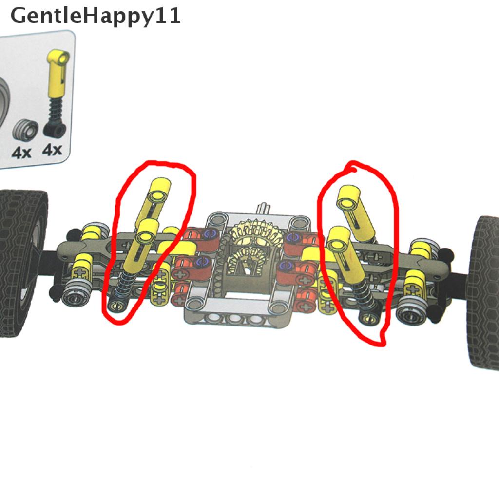 Gentlehappy 10Pcs Technic Building Self-Locking Bricks Peredam Kejut