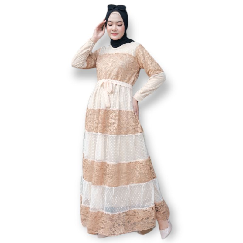 TERMURAH DOTTY DRESS ASMIRANDAH GOWN ASMIRANDA TILLE BROKAT GAUN PESTA DRESS NADHIRA GAMIS PESTA