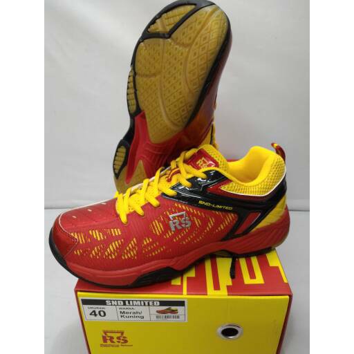 ORIGINAL RS Sepatu Badminton - SND Limited - Red Yellow