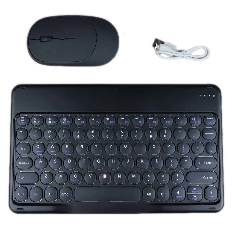 Keyboard Wireless Bluetooth  Mouse Combo for iPad - BS97 - Black