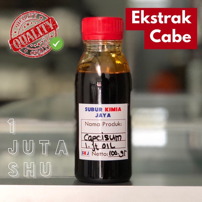 

Unik Ekstrak Cabe Merah Murni / Pure Capsicum 2 jt shu 100 gr Murah