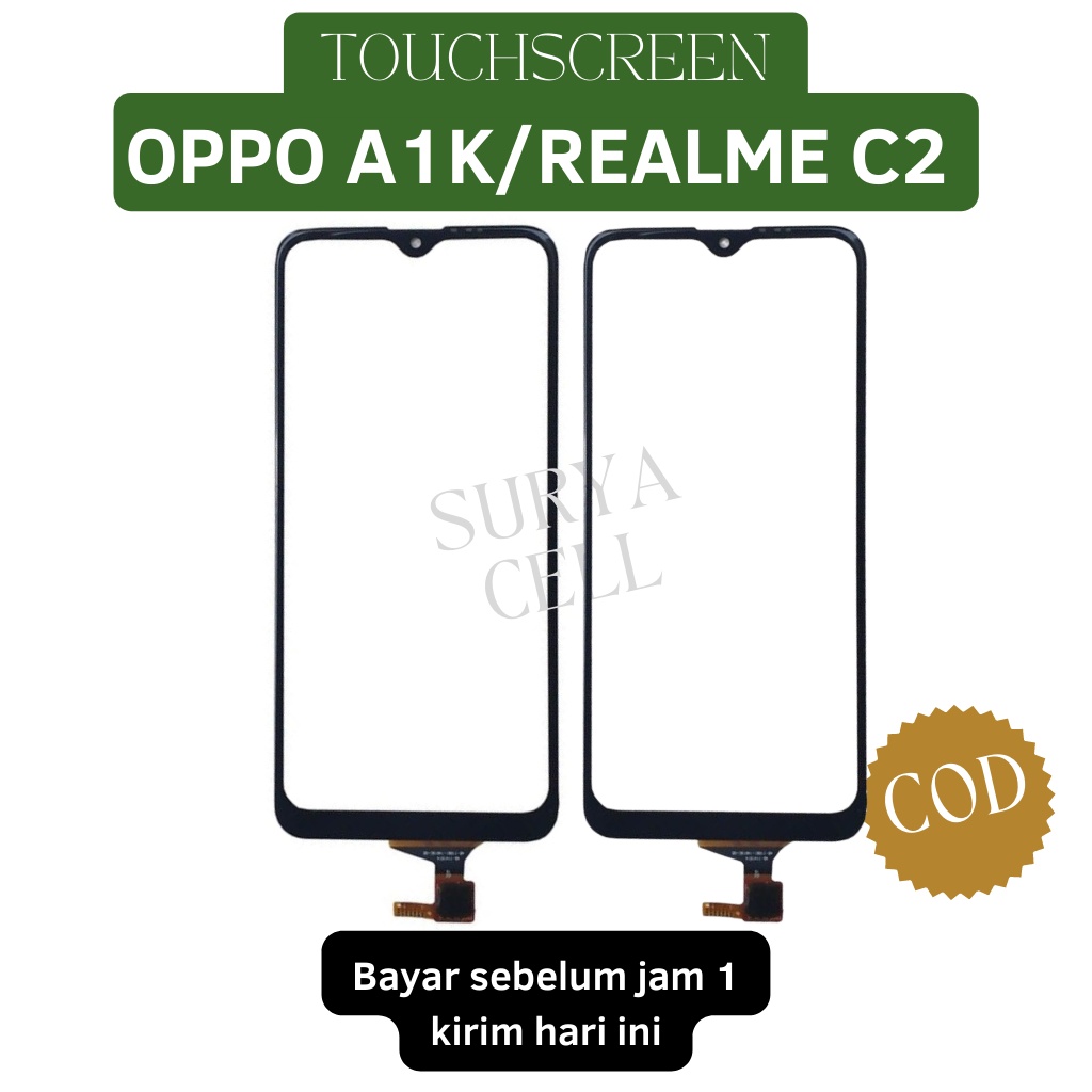 Touchscreen TC Oppo A1K Realme C2