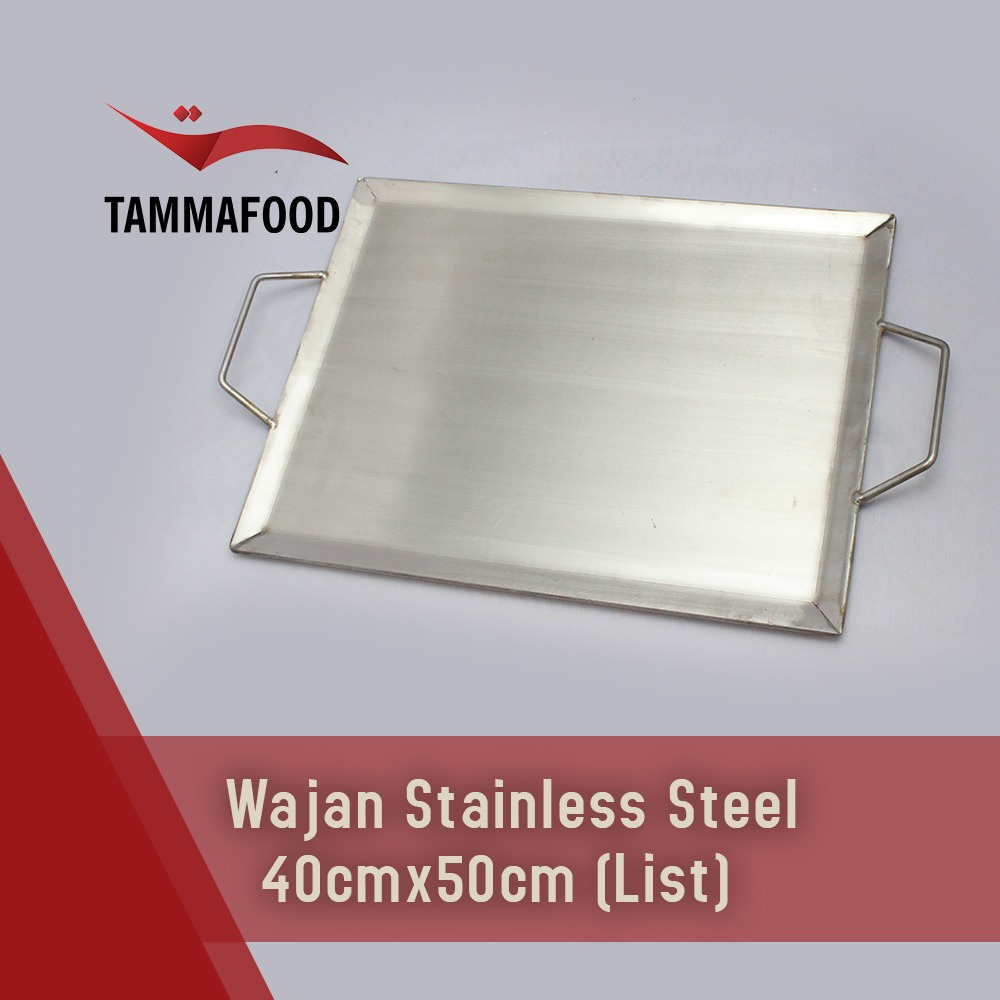 Wajan Kebab 40 x 50 List Stainless steel Penggorengan Kebab