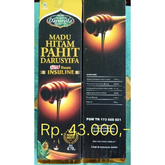 Madu hitam pahit Darusyifa