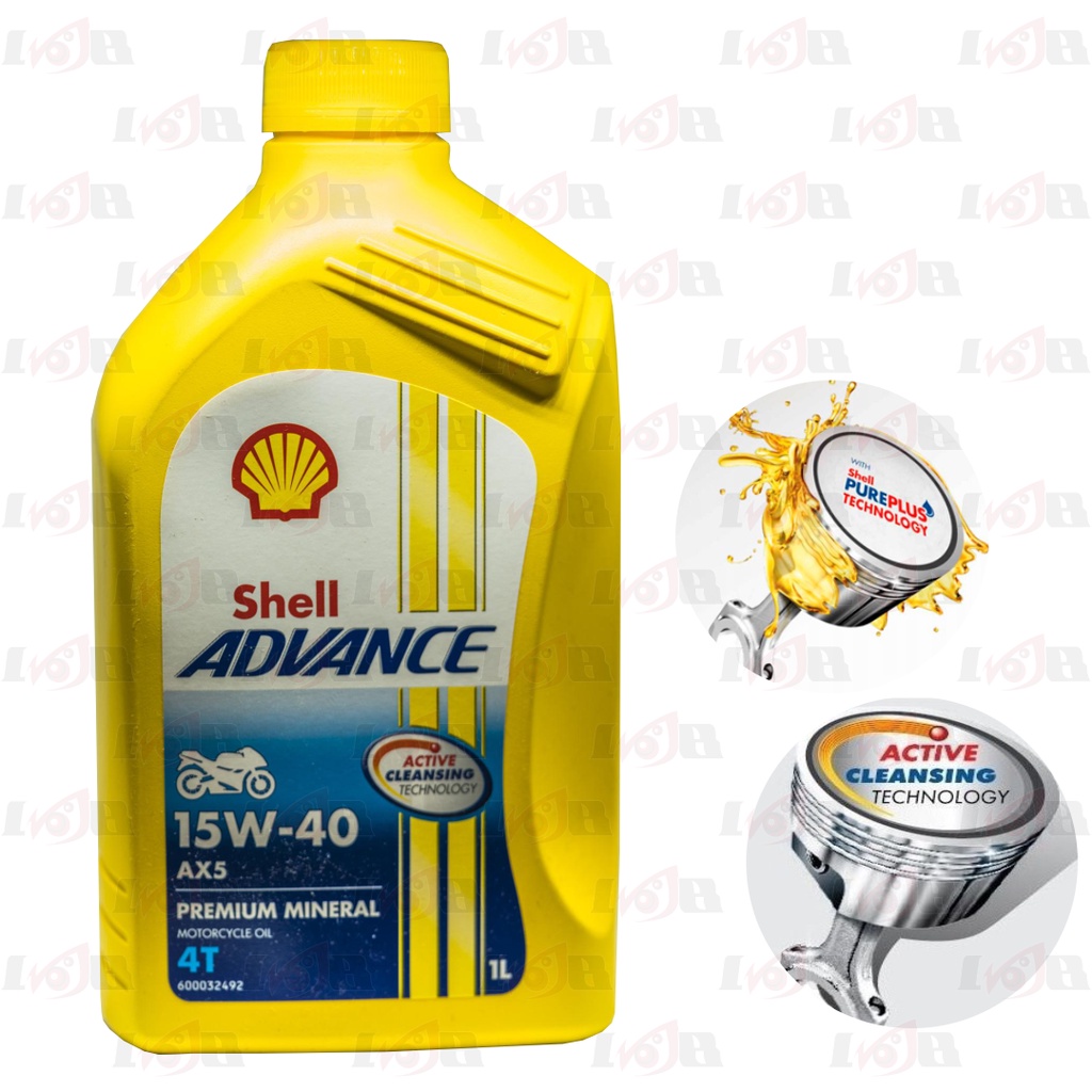 Oli Shell Advance AX5 15w40 Motor Sport 1 liter Premium Mineral