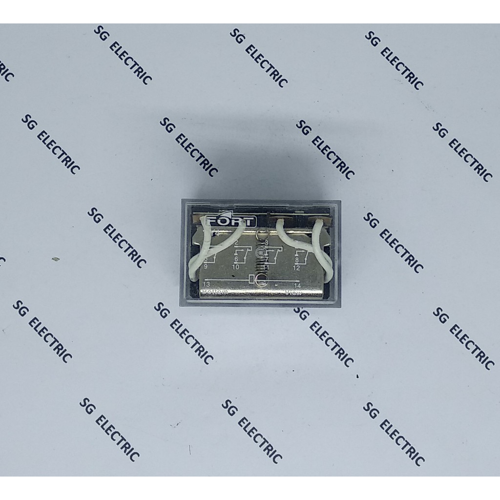 Relay LY4 Coil 220V AC - Kaki 14 Pin