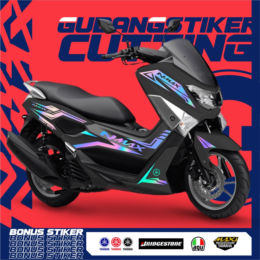 STRIPING YAMAHA NMAX OLD STIKER TEMPEL AKSESORIS SEPEDA MOTOR