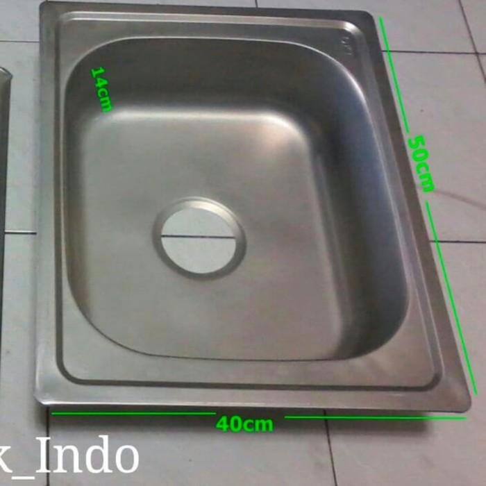 BAK CUCI PIRING STENLIS 50x40 75x40 96x40 / KICHEN SINK TANPA AFUR