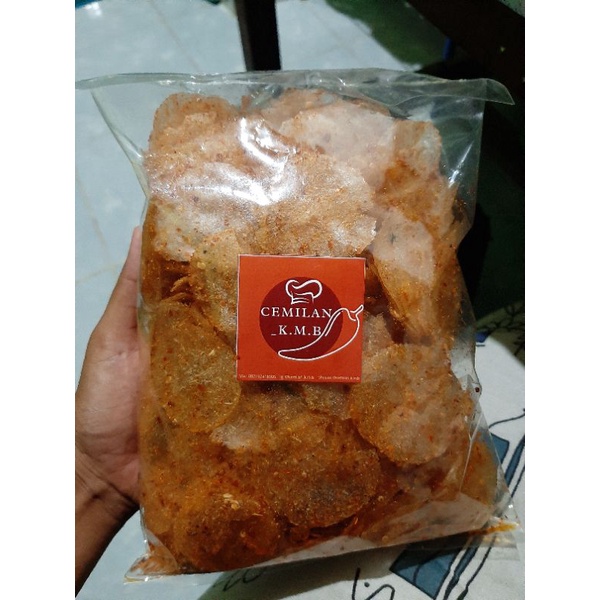 kripca (keripik kaca) pedas 1/2kg