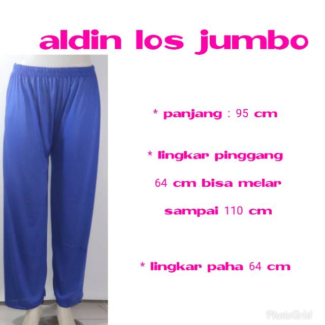 Celana aladin los jumbo/dalaman gamis jumbo/inner big size