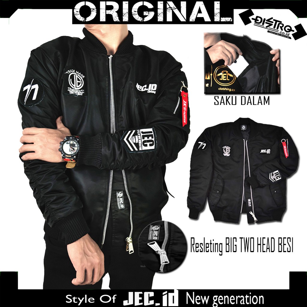 Jaket Bomber Original Jec 77 Premium | Boomber | Parasut | Waterproof | Outerwear