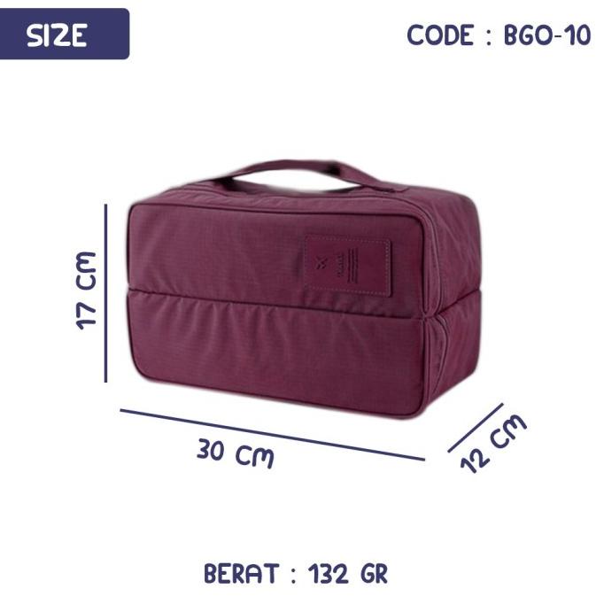 Divided Pouch Tas Organizer Kosmetik Organizer Traveling Bag