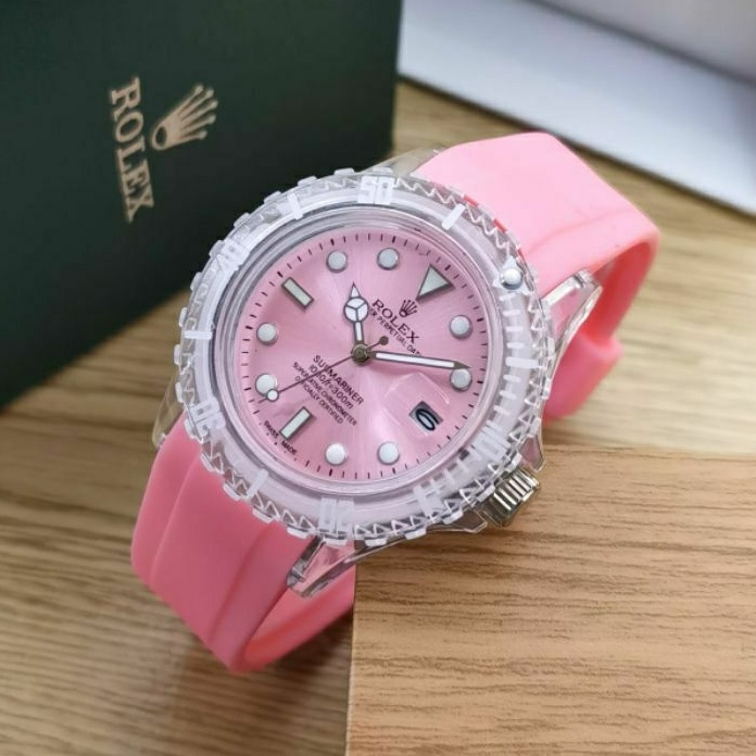 Jam Tangan Rolex Datejust Tali Rubber Super Mewah Dan Elegan - Jam Tangan Rolex Warna Pilihan