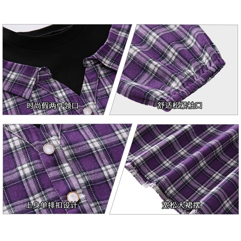 Baju Remaja Perempuan Dress Anak Perempuan Fashion Girl Teen FAYE motif Kotak Kotak