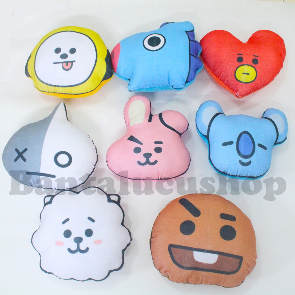 Bantal kepala BT21 Printing Bantal Kepala BTS Lucu