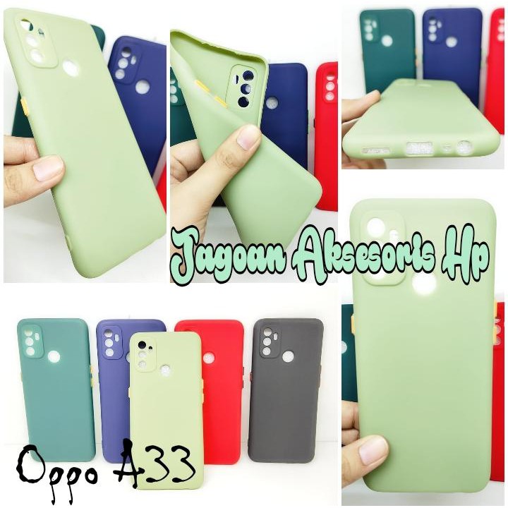 SMPC TPU Candy Oppo A33 A53 2020 6.5 inch SoftCase Macaron Protection Camera Tombol Warna