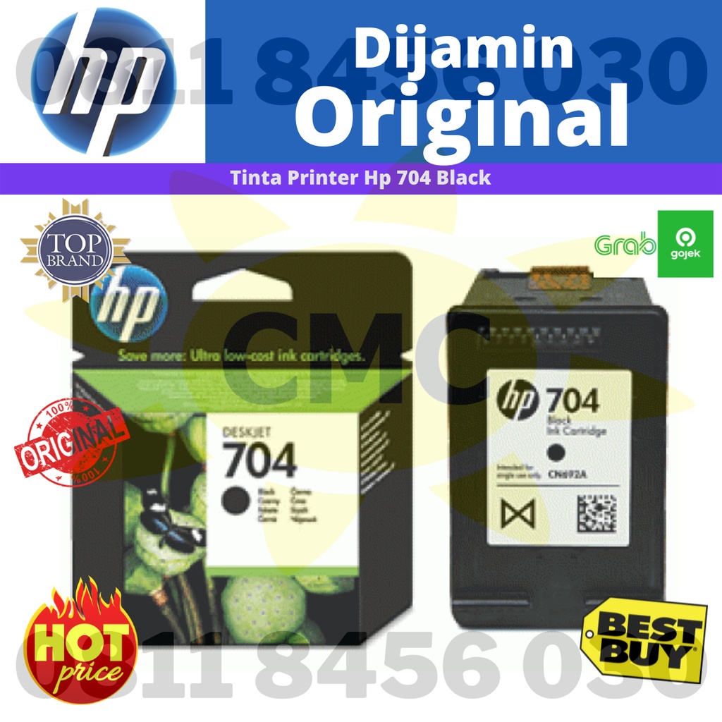 TINTA HP PRINTER 704 Black