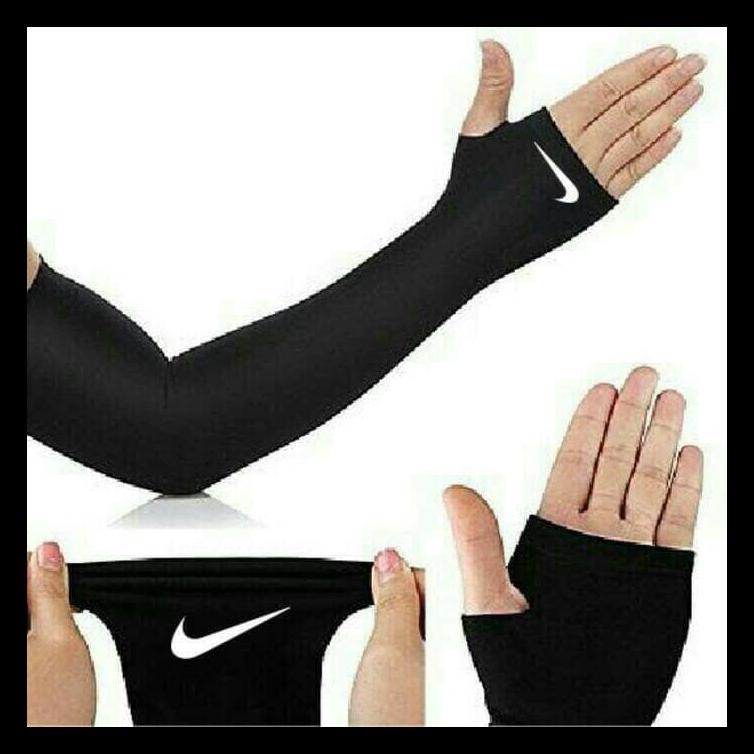 Manset Tangan Pria Wanita Sarung Motor Sepeda Cowok Muslim Arm Sleeve - Hitam Terbaik