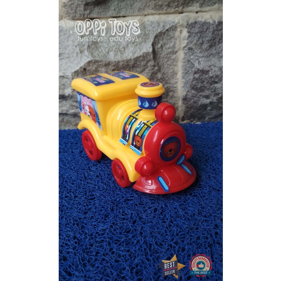 [COD] Mainan Kereta Api Dorong F328 - Mainan Kereta Plastik Pull Back - Lokomotif Thomas Dorong