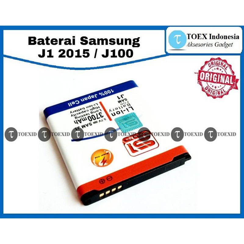 Baterai Samsung J1 2015 / J100 - Batre Batrai Double Power - Super One Original