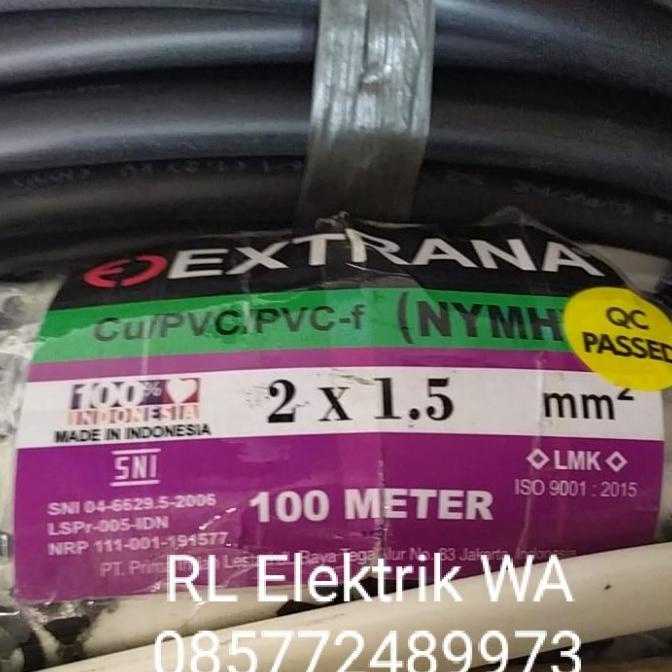 Kabel Extrana Nymhy 2X1.5 Mm 100 Meter / Rol